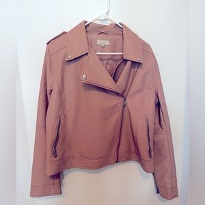 Faux Loft  leather jacket size 14